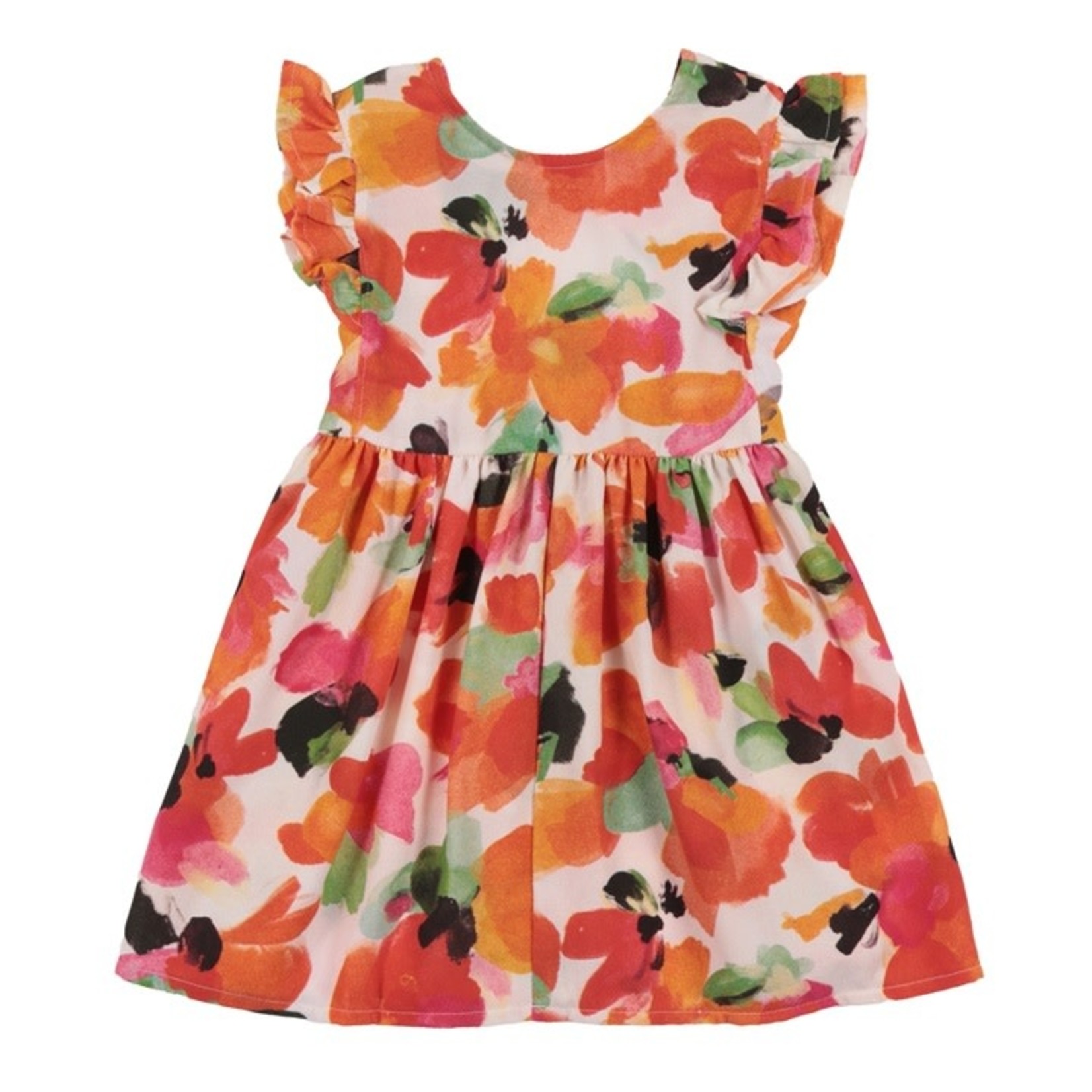 Printed waffle weave dress 'Sunny Day 