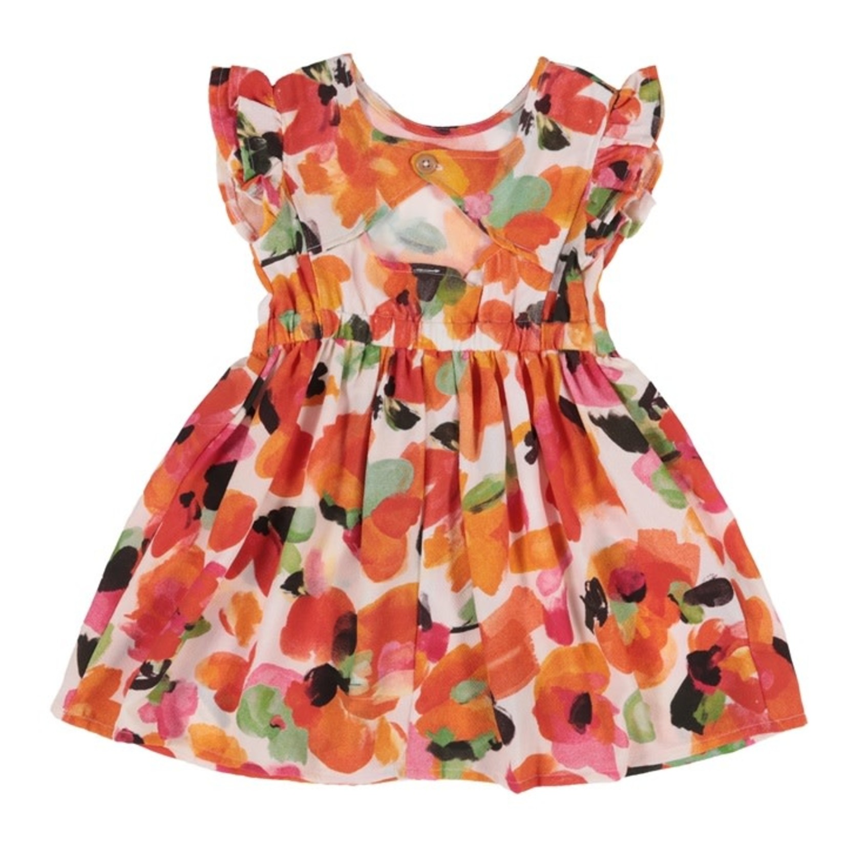 Printed waffle weave dress 'Sunny Day 