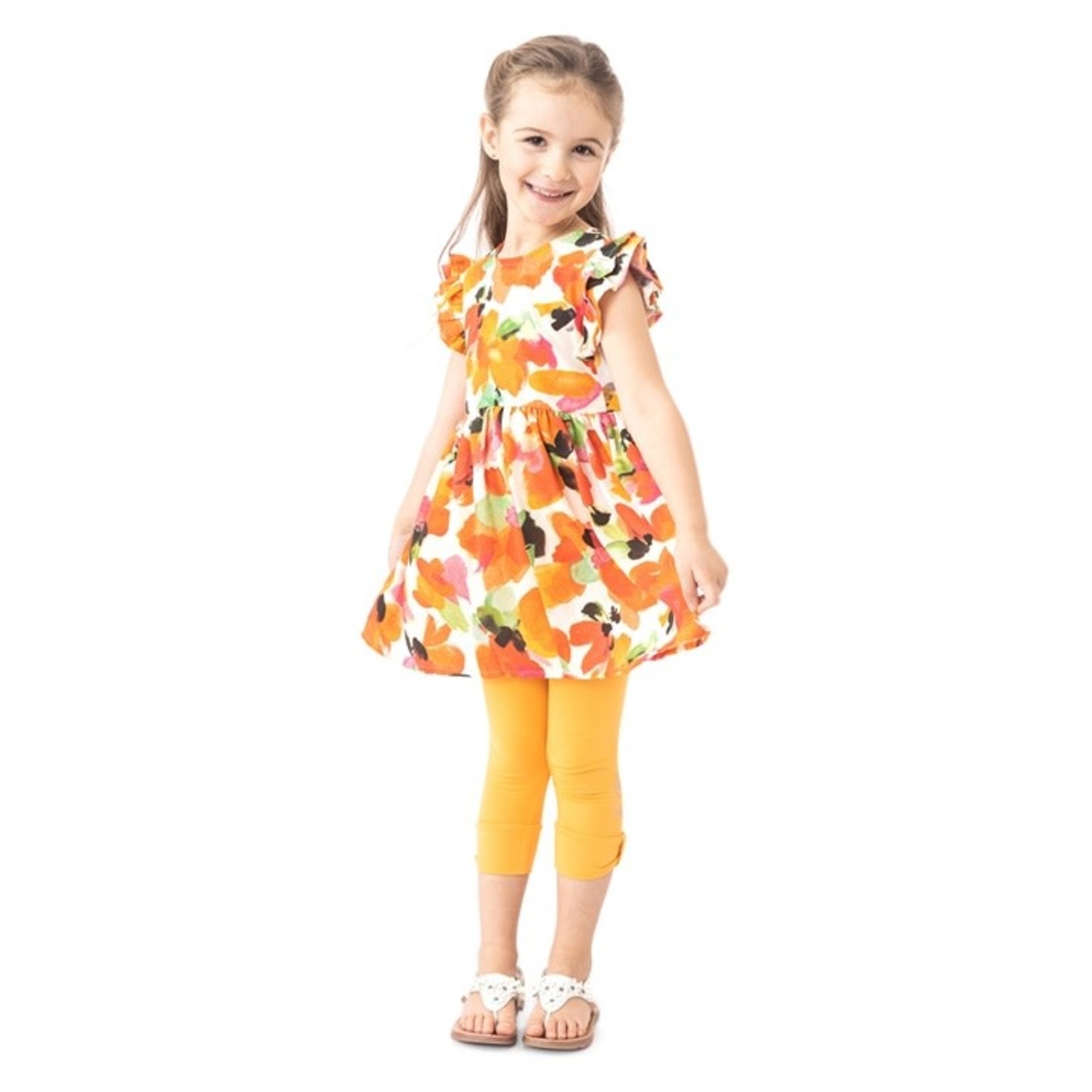 Printed waffle weave dress 'Sunny Day 