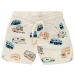 Noppies NOPPIES - Oatmeal shorts with allover caravan print 'Huizhou'