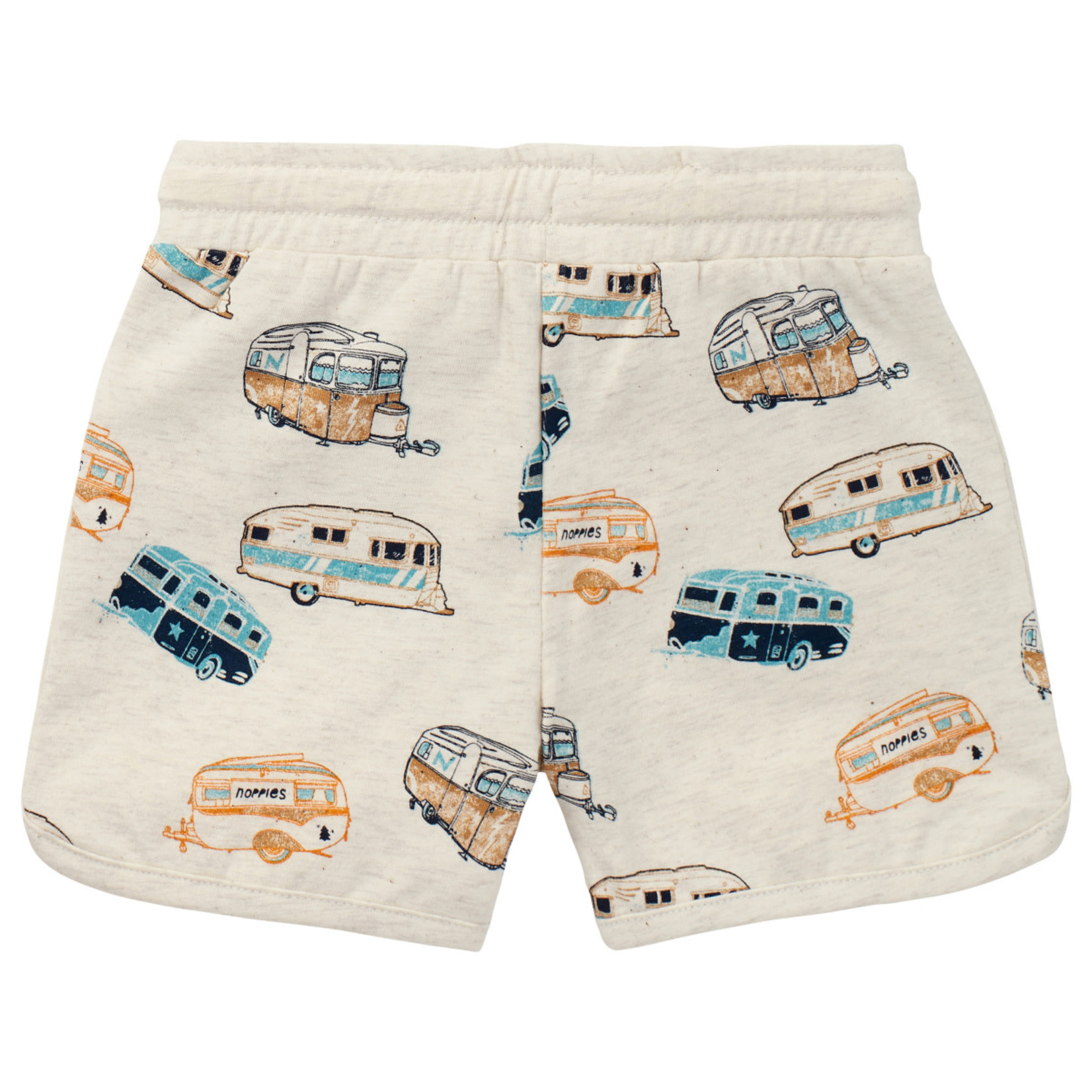 Noppies NOPPIES - Oatmeal shorts with allover caravan print 'Huizhou'