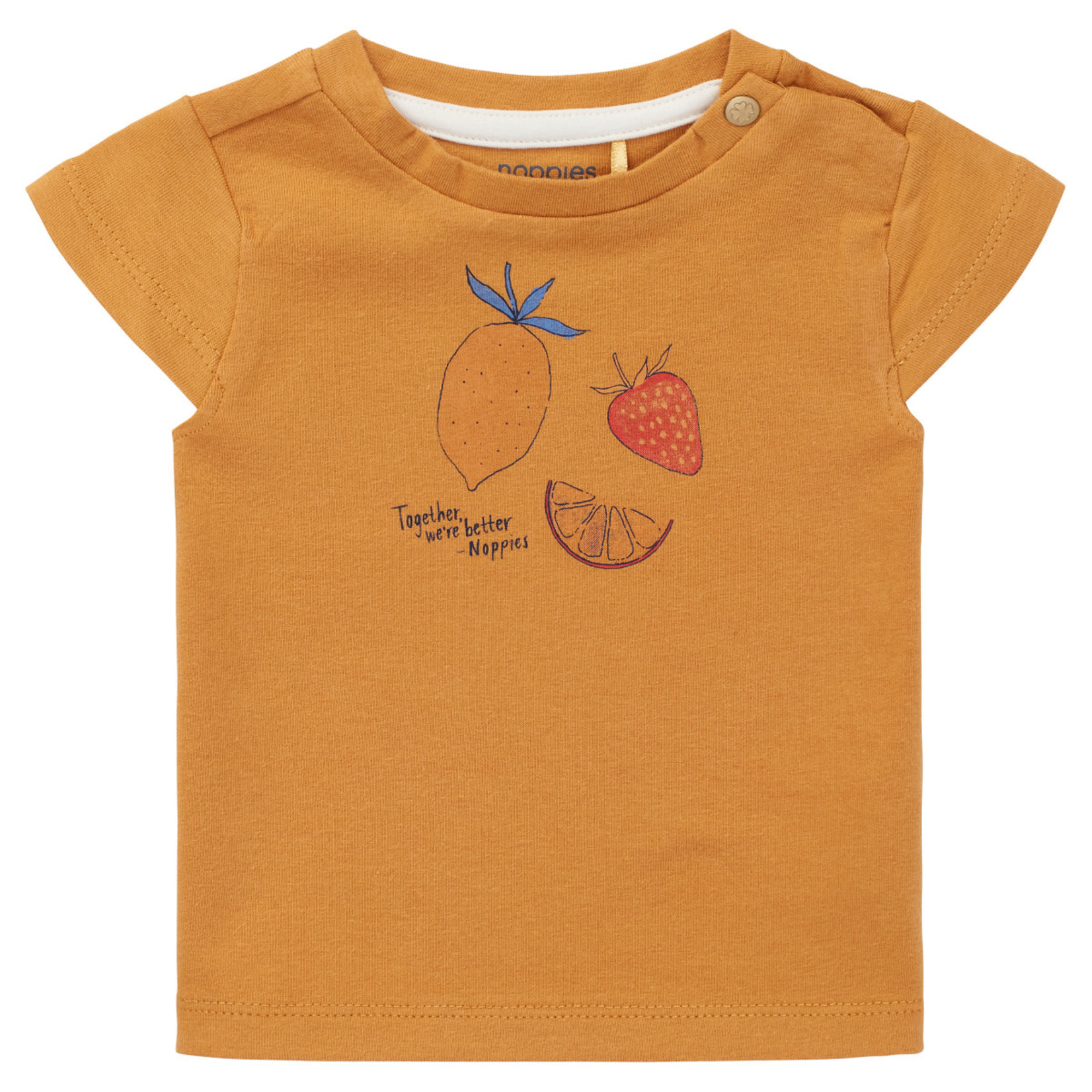 Noppies NOPPIES - T-shirt à manches courtes ambre doré imprimé de fruits 'Alcobendas'