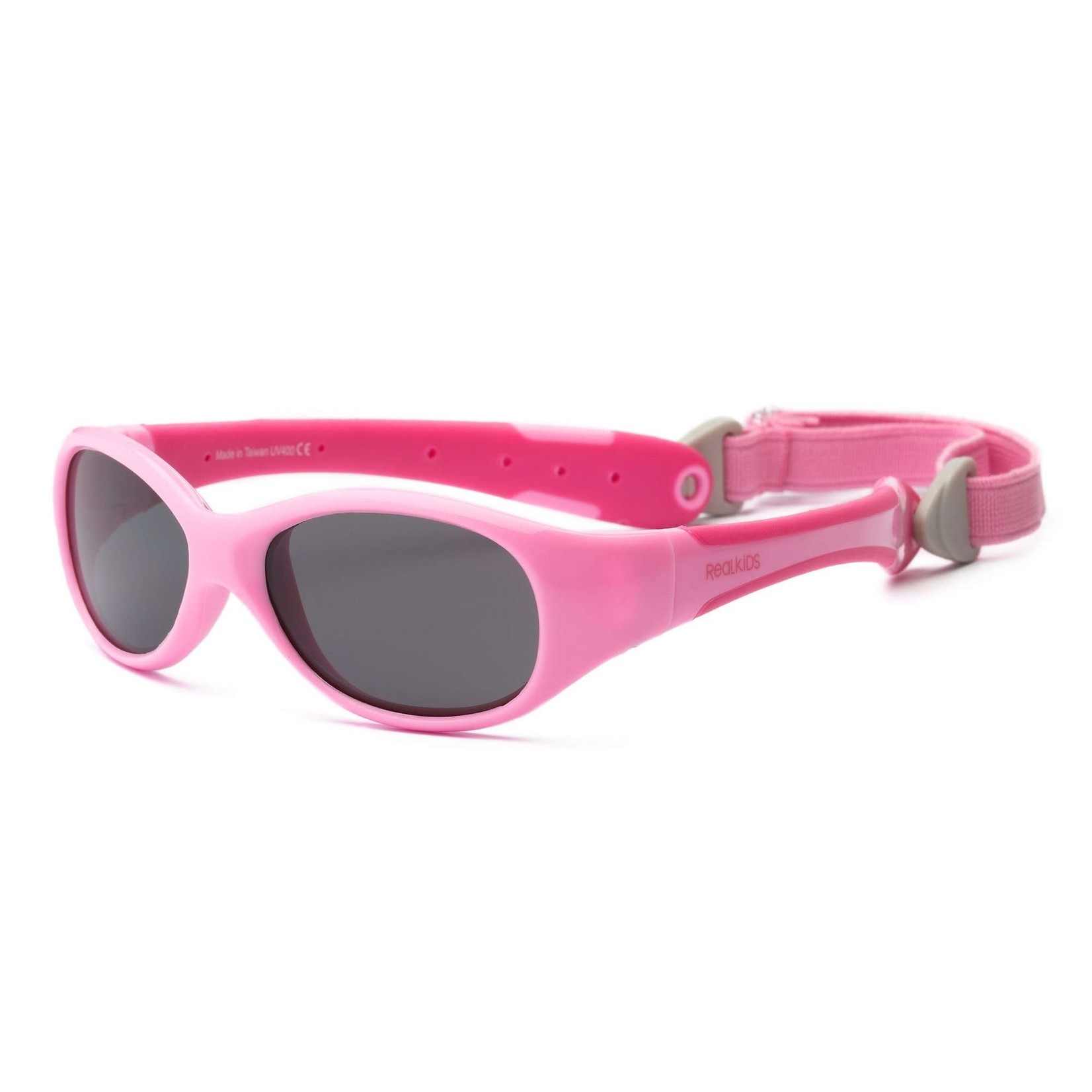 REAL SHADES - Lunettes de soleil pour enfants avec bande élastique 'Explorer' - Rose