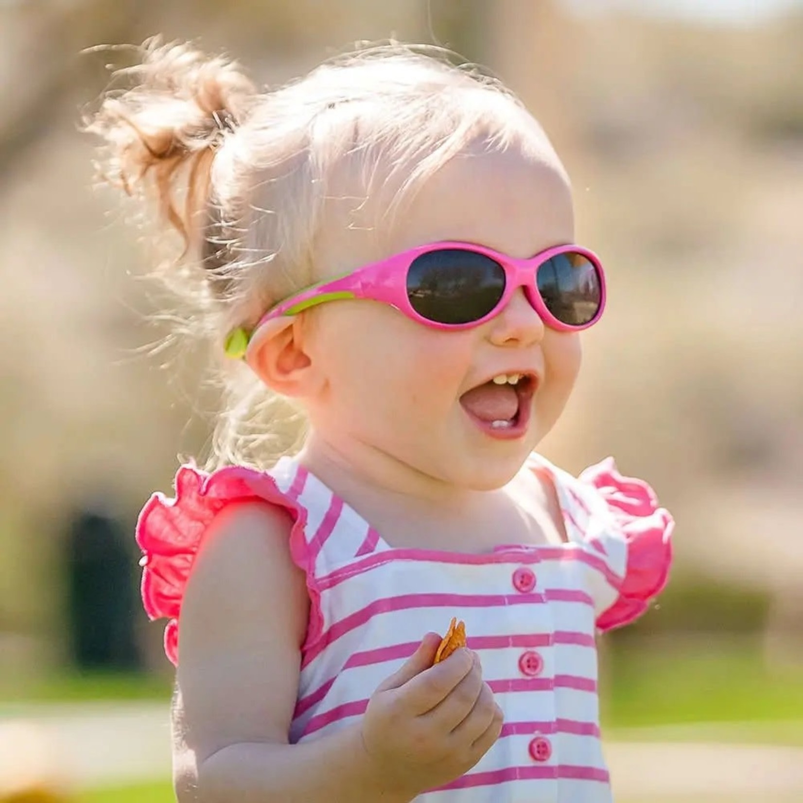 Real Shades REAL SHADES Lunettes de soleil pour enfants avec bande lastique Explorer Rose