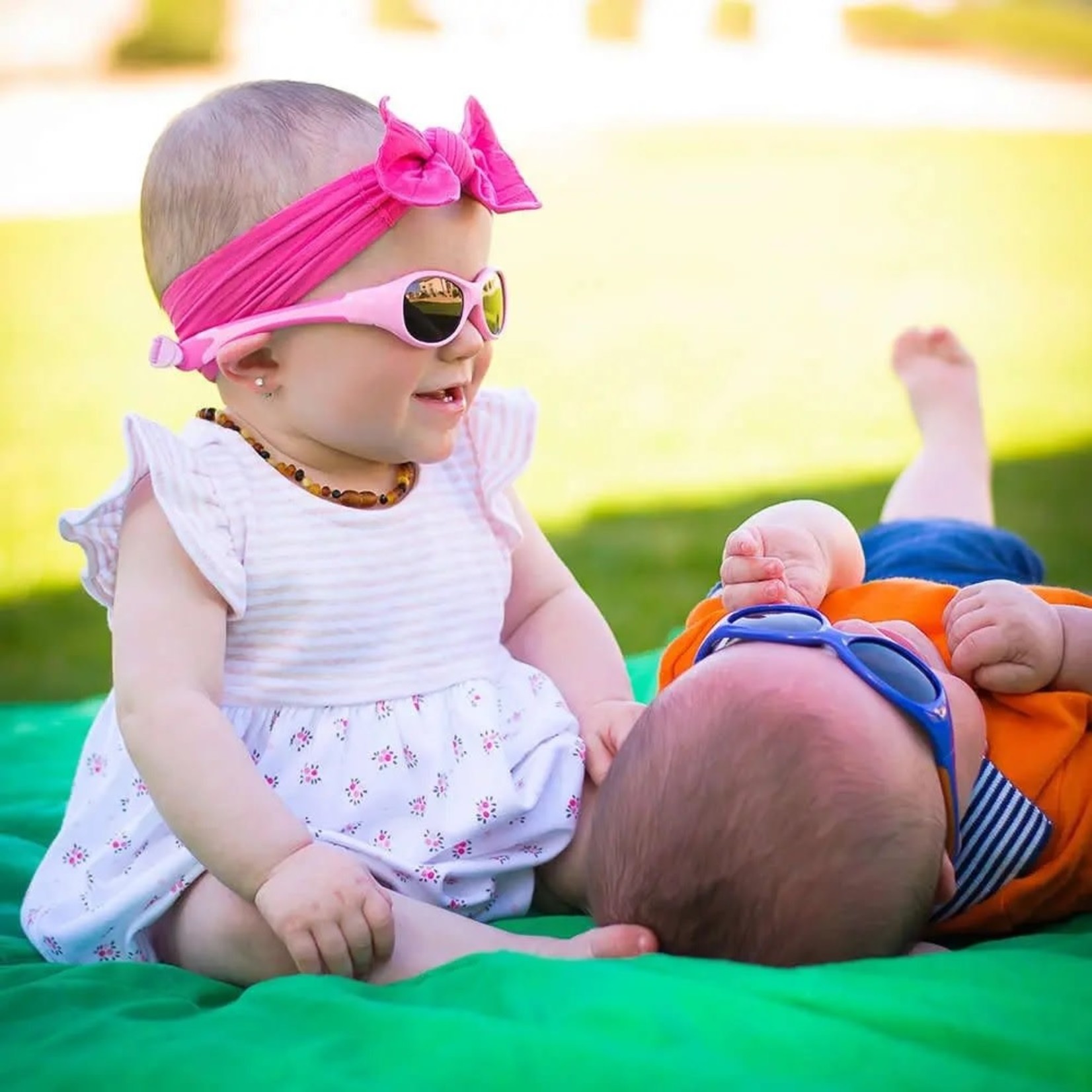 REAL SHADES - Children's sunglasses with elastic strap 'Explorer' - Blue