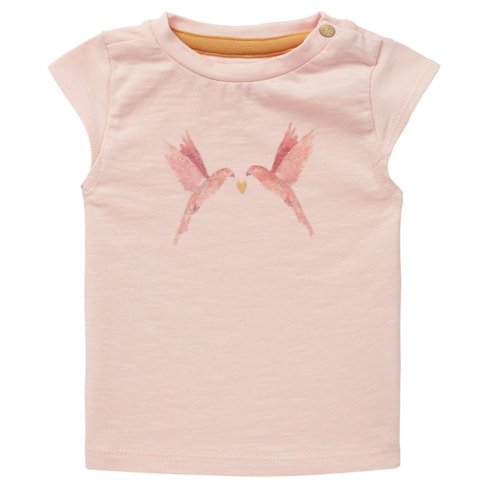 Noppies NOPPIES - T-shirt à manches courtes rose pâle imprimé de oiseaux 'Ambon - Peach wisp'