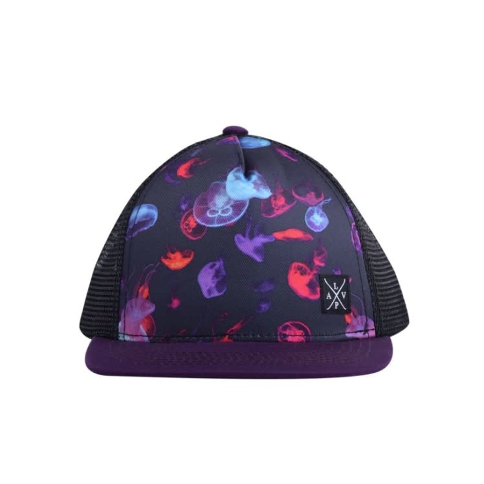 L&P L&P - Cap with mesh'Snapback - Jellyfish' - purple peak