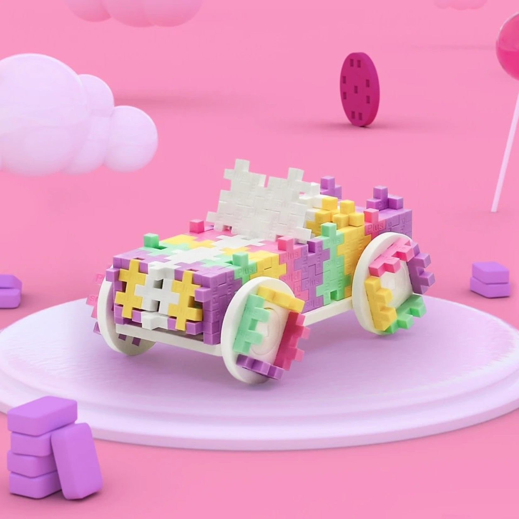 PlusPlus PLUSPLUS - 200 piece Tube - Candy Car