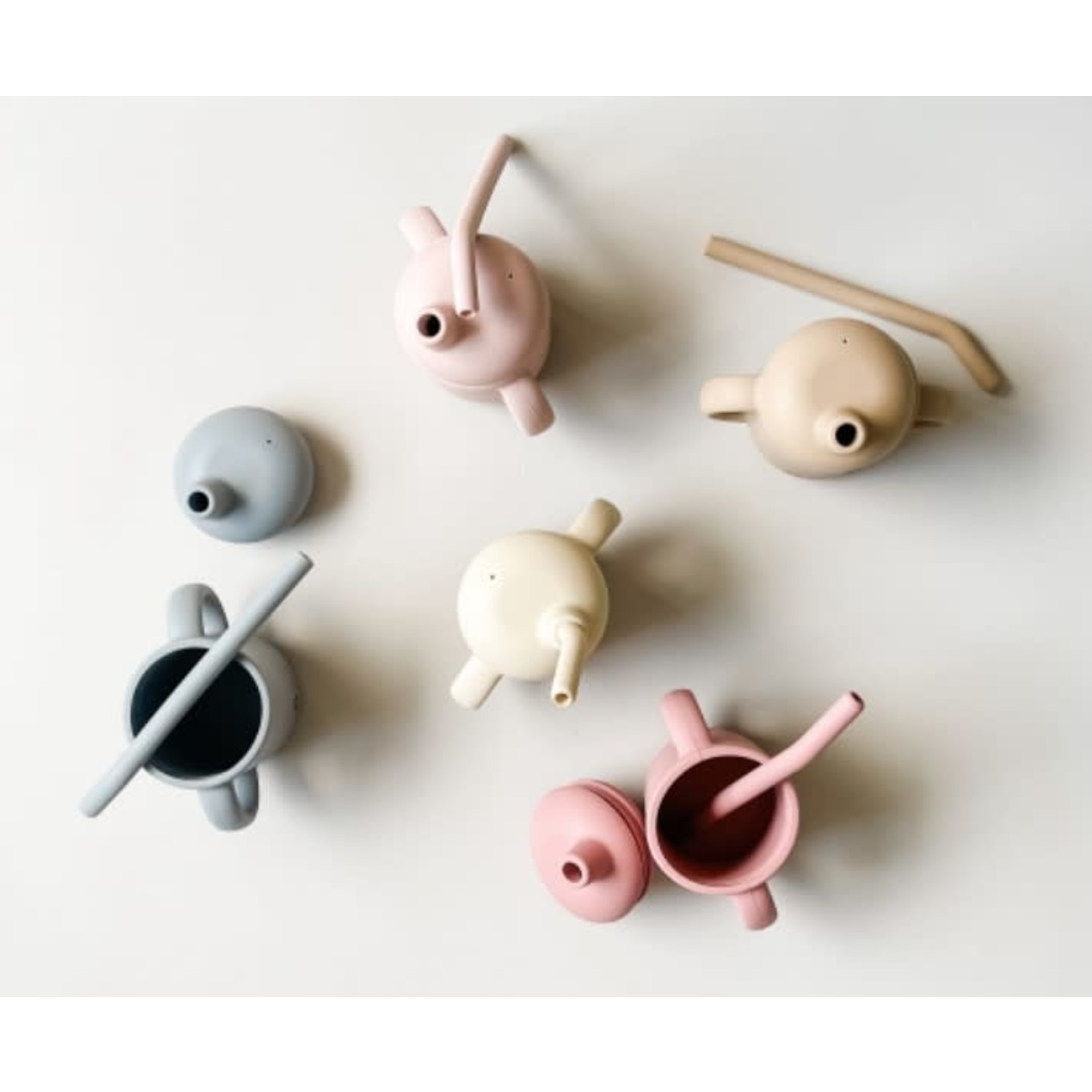 Bulle BULLE - Gobelet 3 en 1 pour petit apprenti - Rose Pâle