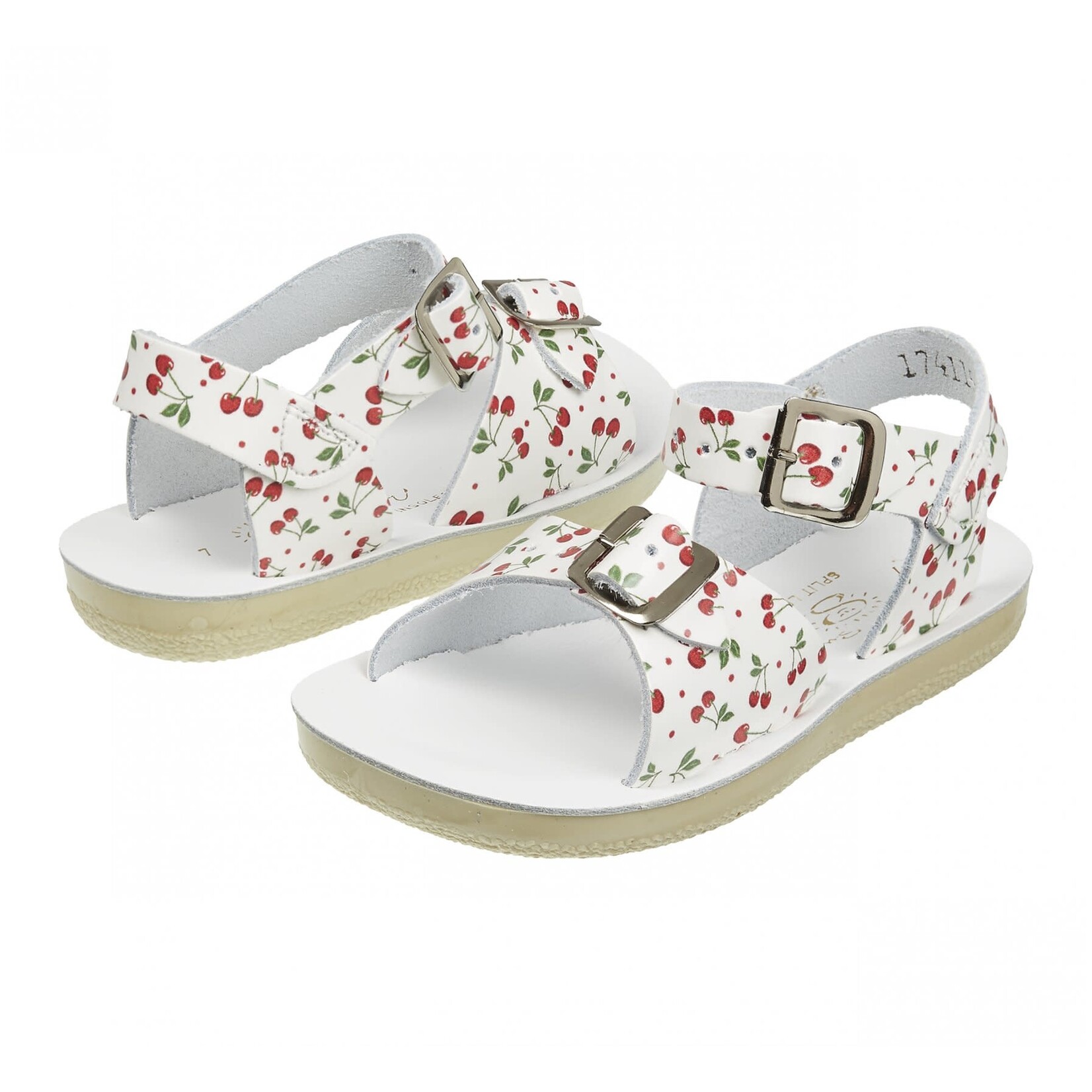 Saltwater Sandals SALTWATER SANDALS - Open toe leather sandals 'Surfer - Cherry'