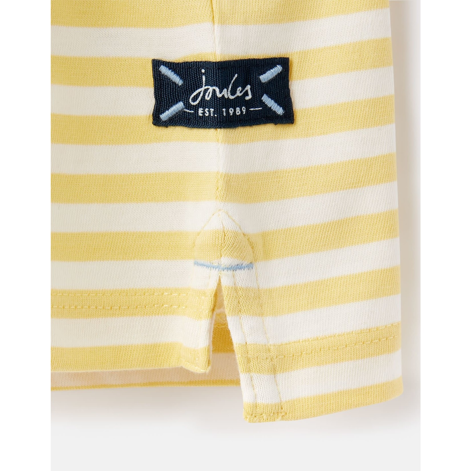 Joules JOULES - T-Shirt rayé jaune avec imprimé de pieuvre 'Ben'
