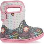 BOGS BOGS - Insulated fall/spring rainboots 'Baby Bogs - Flower Dot / Gris Multi'
