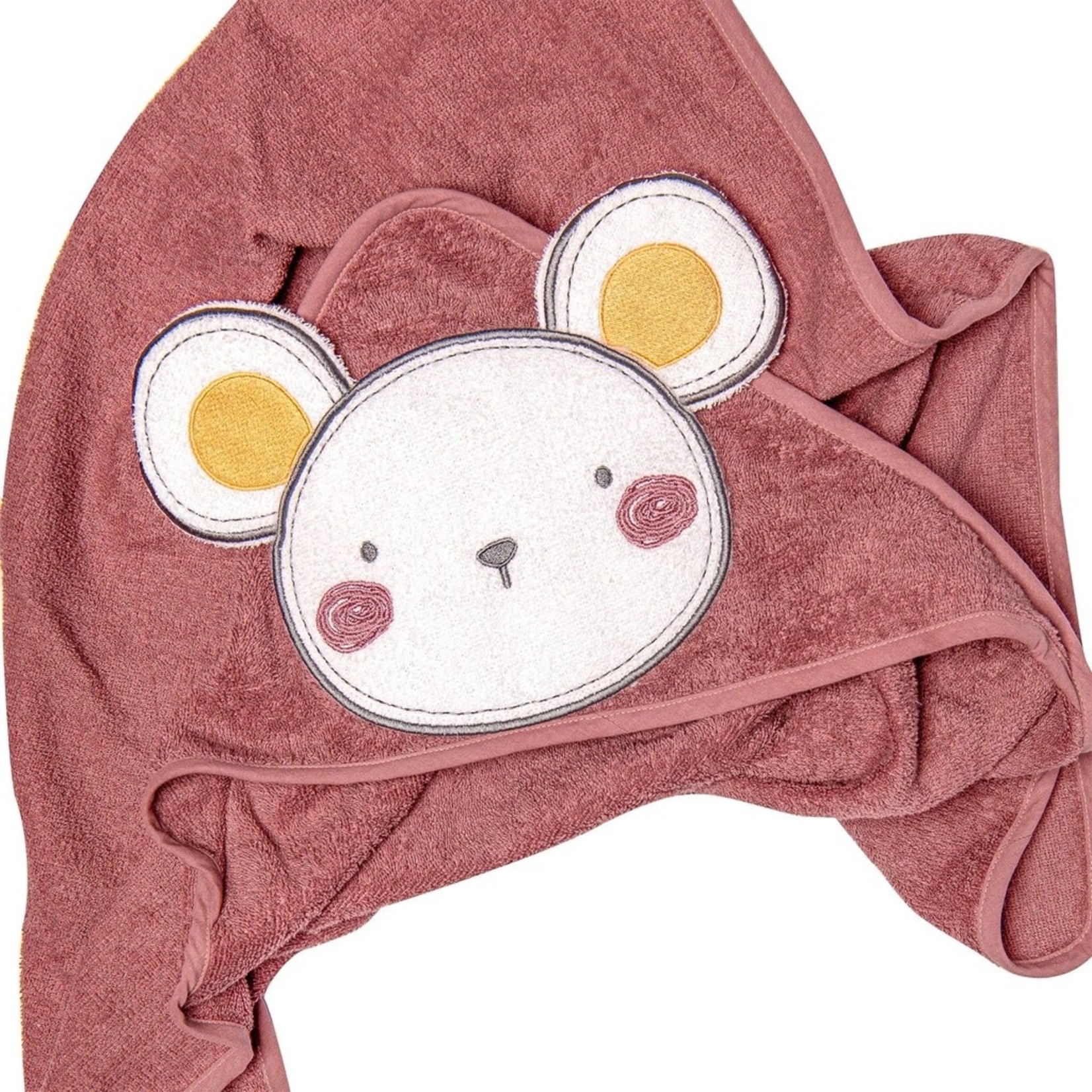 Perlimpinpin PERLIMPINPIN - Baby Hooded Towel 'Mouse'