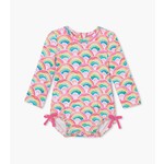 Hatley HATLEY - Baby rashguard  - Watercolour rainbows