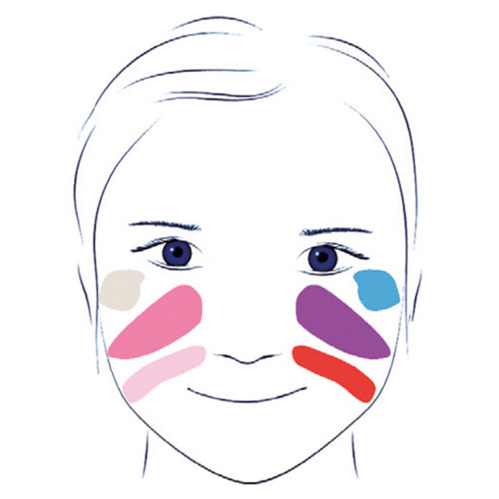 Djeco DJECO - Palette de maquillage (6 couleurs) - Sweet
