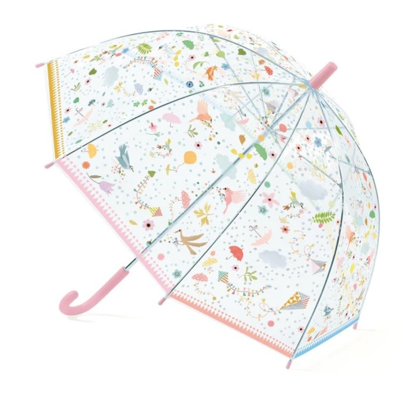 Djeco DJECO - Parapluie pour enfant transparent 'Petites légèretés'