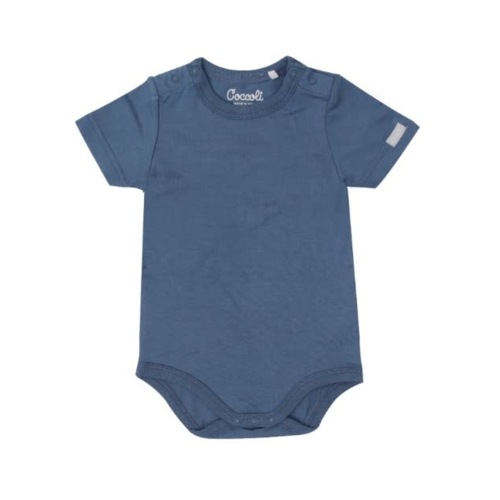 Coccoli COCCOLI - Shortsleeve modal onesie  - Sea blue