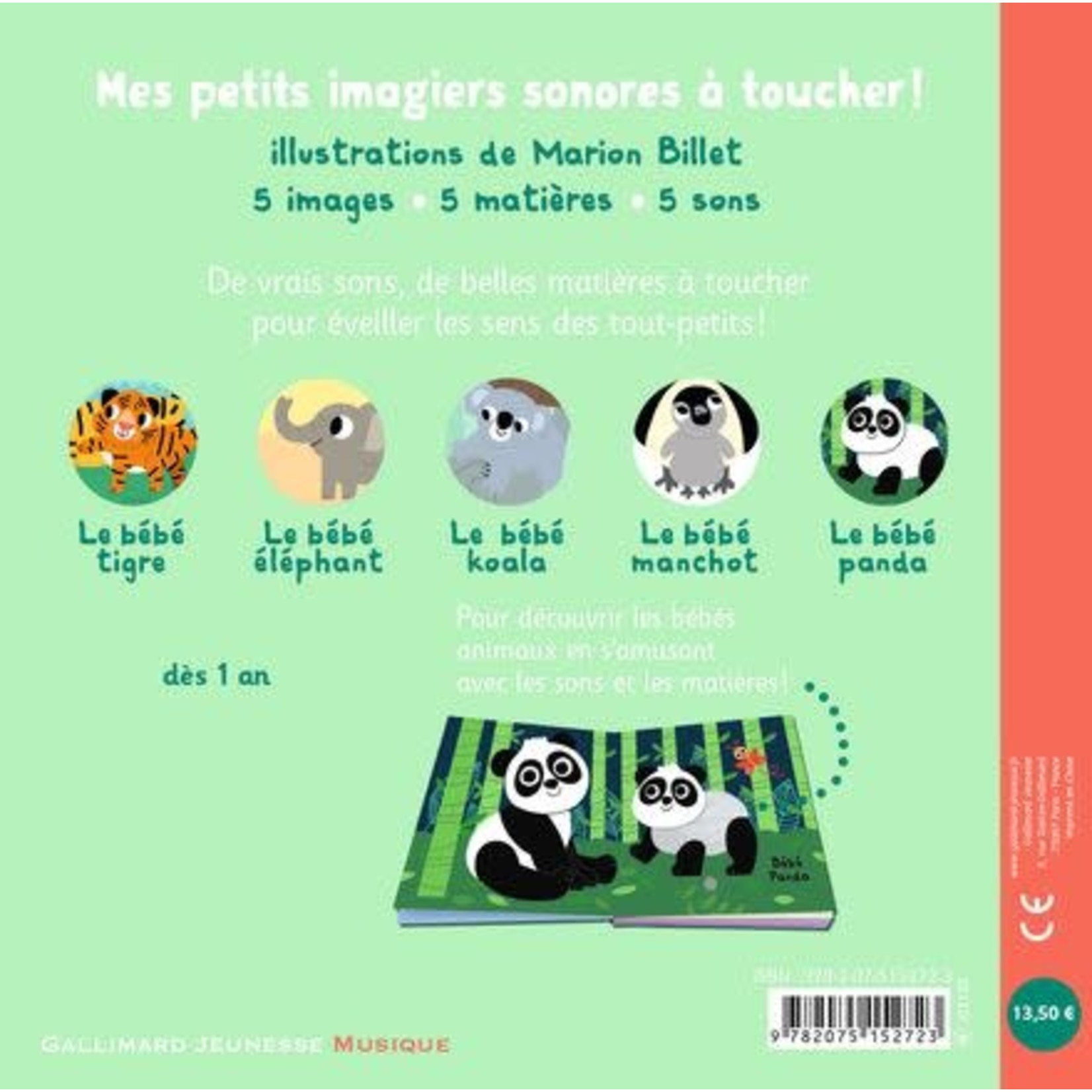 Gallimard Jeunesse (Éditions) GALLIMARD JEUNESSE -  Mes imagiers sonores et tactiles - Coucou bébé !