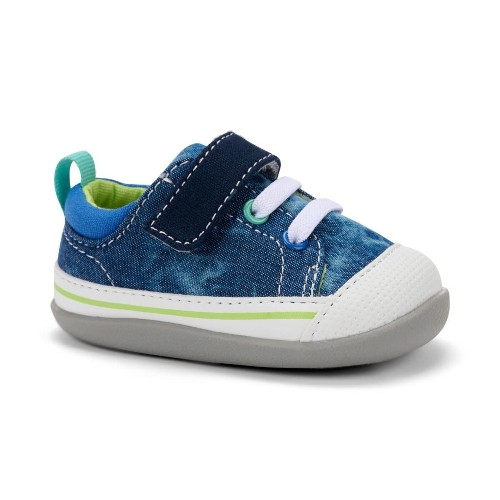 See Kai Run SEE KAI RUN - Flexible First Walker Transition Shoes 'Stevie II INF - Blue Tie Dye'