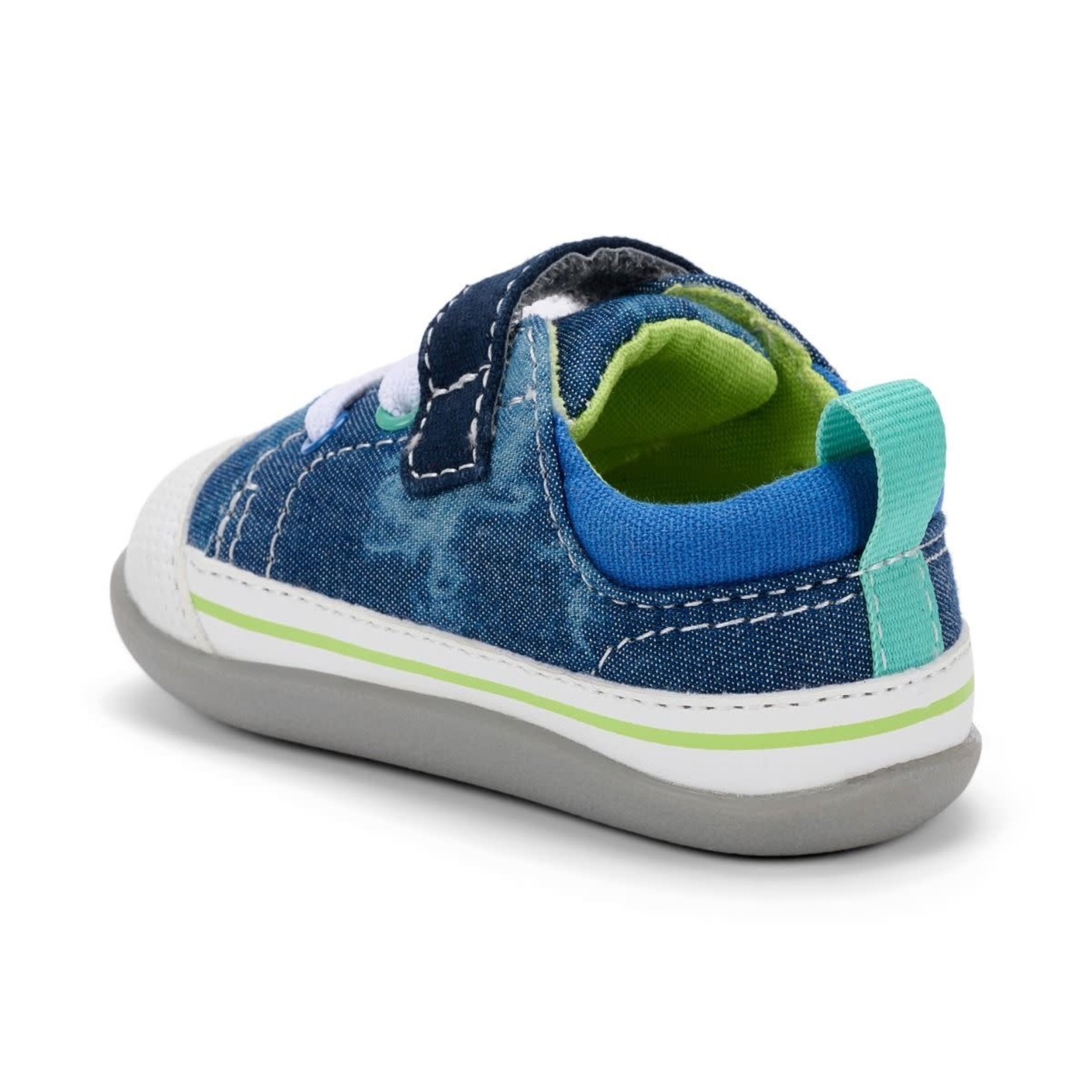 See Kai Run SEE KAI RUN - Flexible First Walker Transition Shoes 'Stevie II INF - Blue Tie Dye'