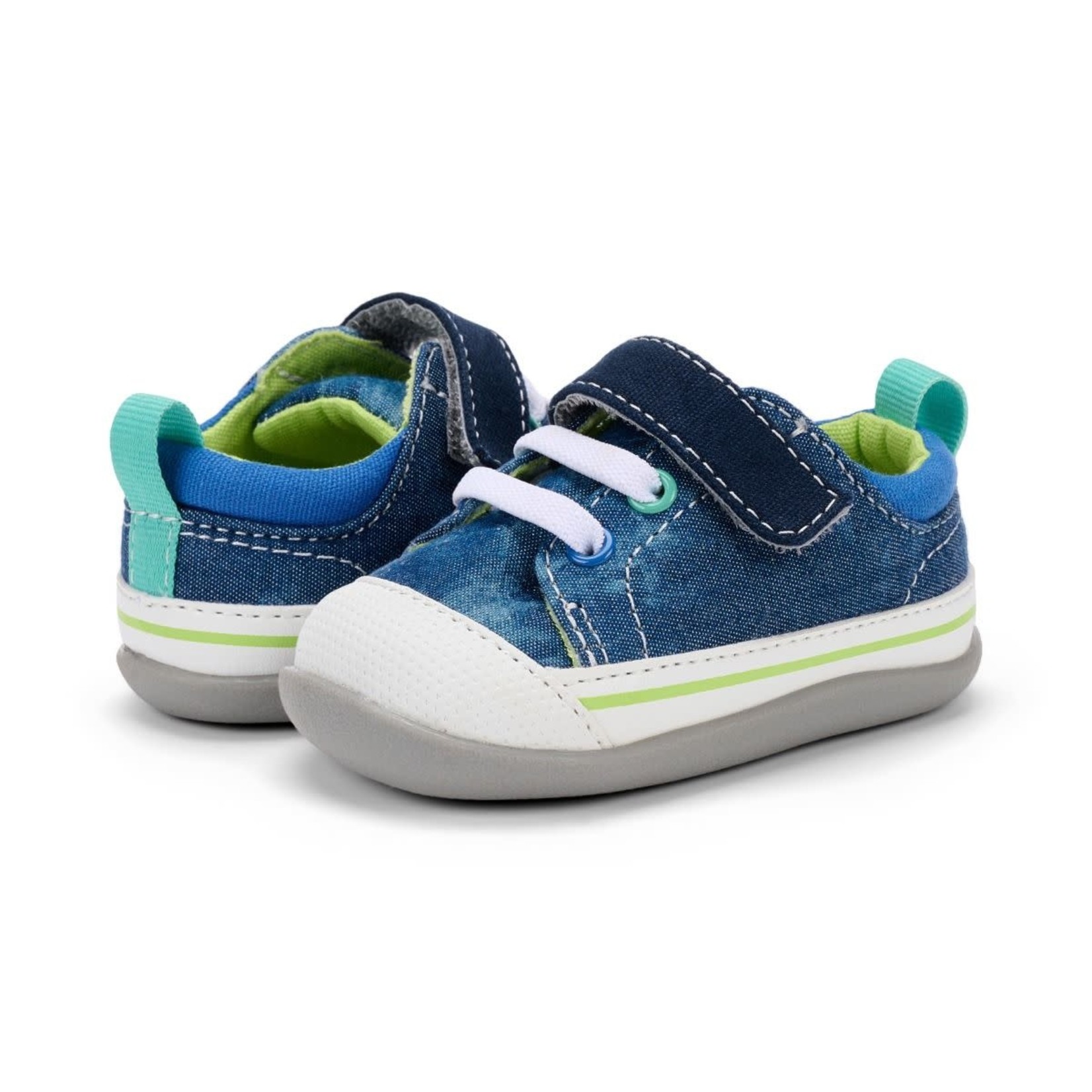 See Kai Run SEE KAI RUN - Chaussures souples de transition 'Stevie II INF - Blue Tie Dye'