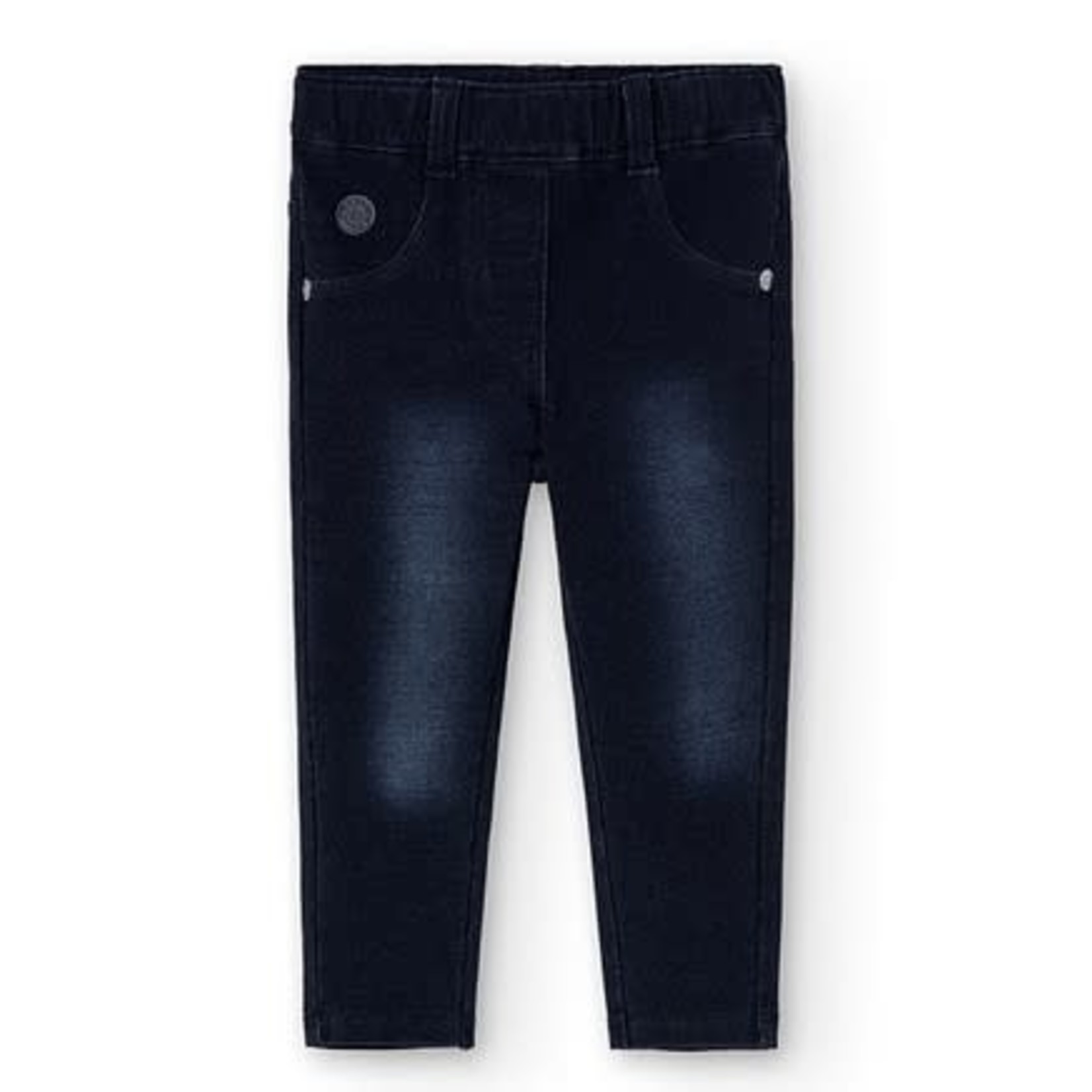 BOBOLI - Dark Blue Denim Effect Jeggings - La Culotte à l'Envers