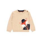 Boboli BOBOLI - 'Mr. Fox' Sand Colored Knit Sweater