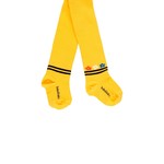 Boboli BOBOLI - Yellow Tights with Black Stripes and Flower Detail at the Ankle