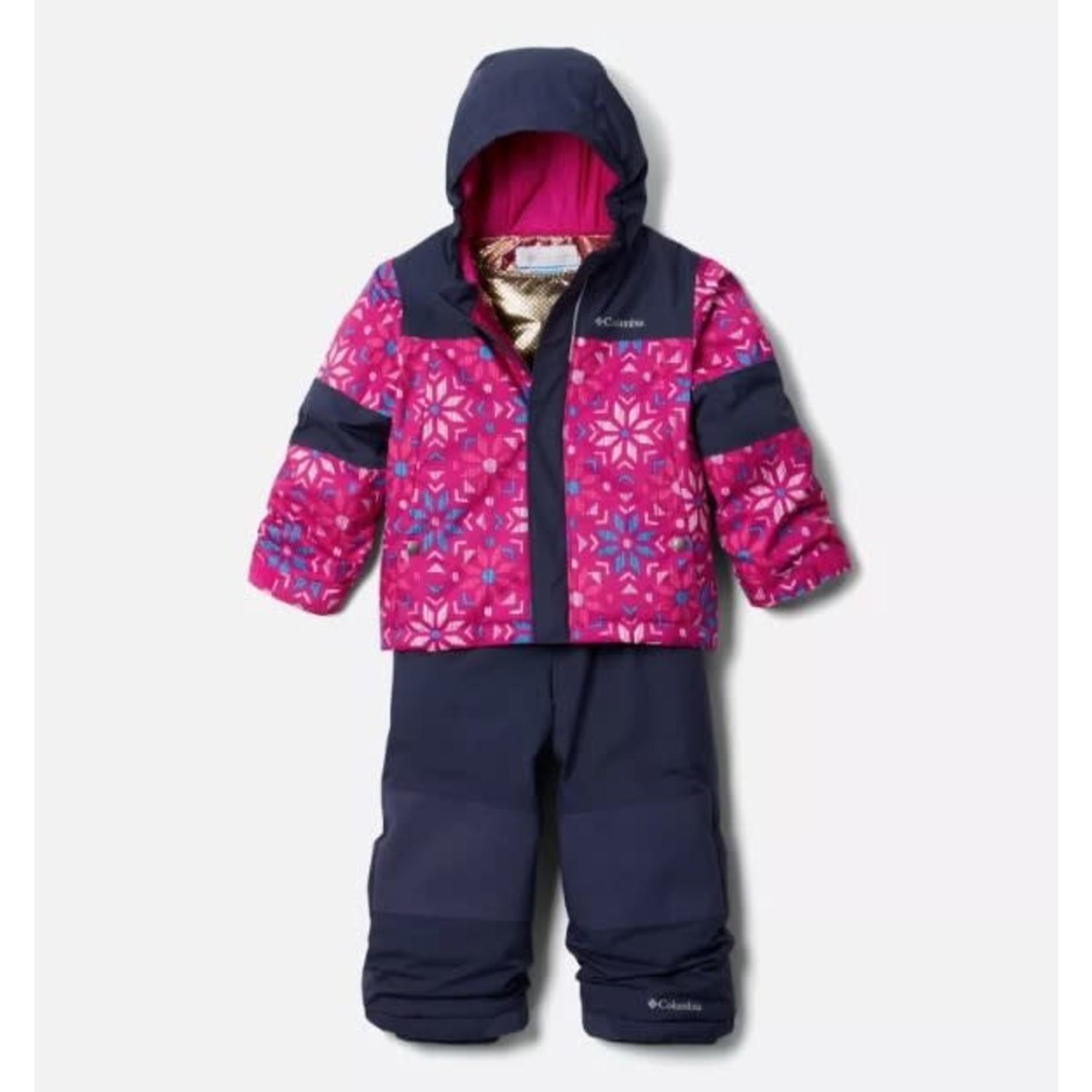 Columbia COLUMBIA - Two-piece snowsuit 'Mighty Mogul- Wild Fuchsia Paperflakes, Nocturnal'
