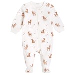 Petit Lem PETIT LEM - Pyjama bébé blanc imprimé 'faons'