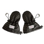 Stonz STONZ - Fleece-lined baby mittens 'Black polka dot'