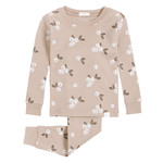 Petit Lem PETIT LEM - Ensemble pyjama taupe à imprimé groseilles (2 pcs.)