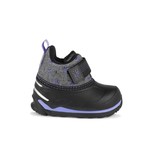 Acton ACTON - Waterproof fall/spring boots 'Duckies - Grey/Purple flowers'