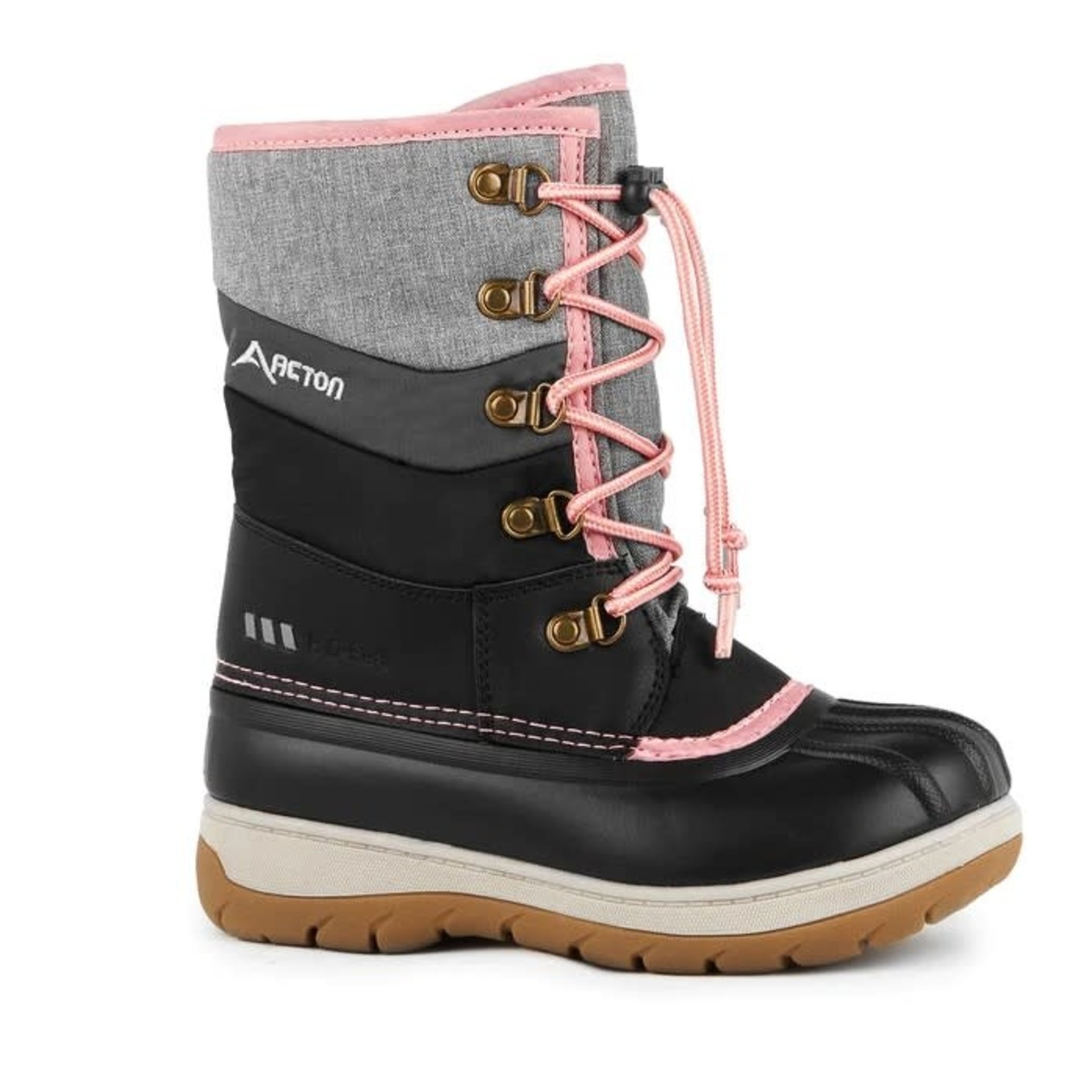 Acton ACTON - Winter Boots 'Gummy - Grey and Pink'