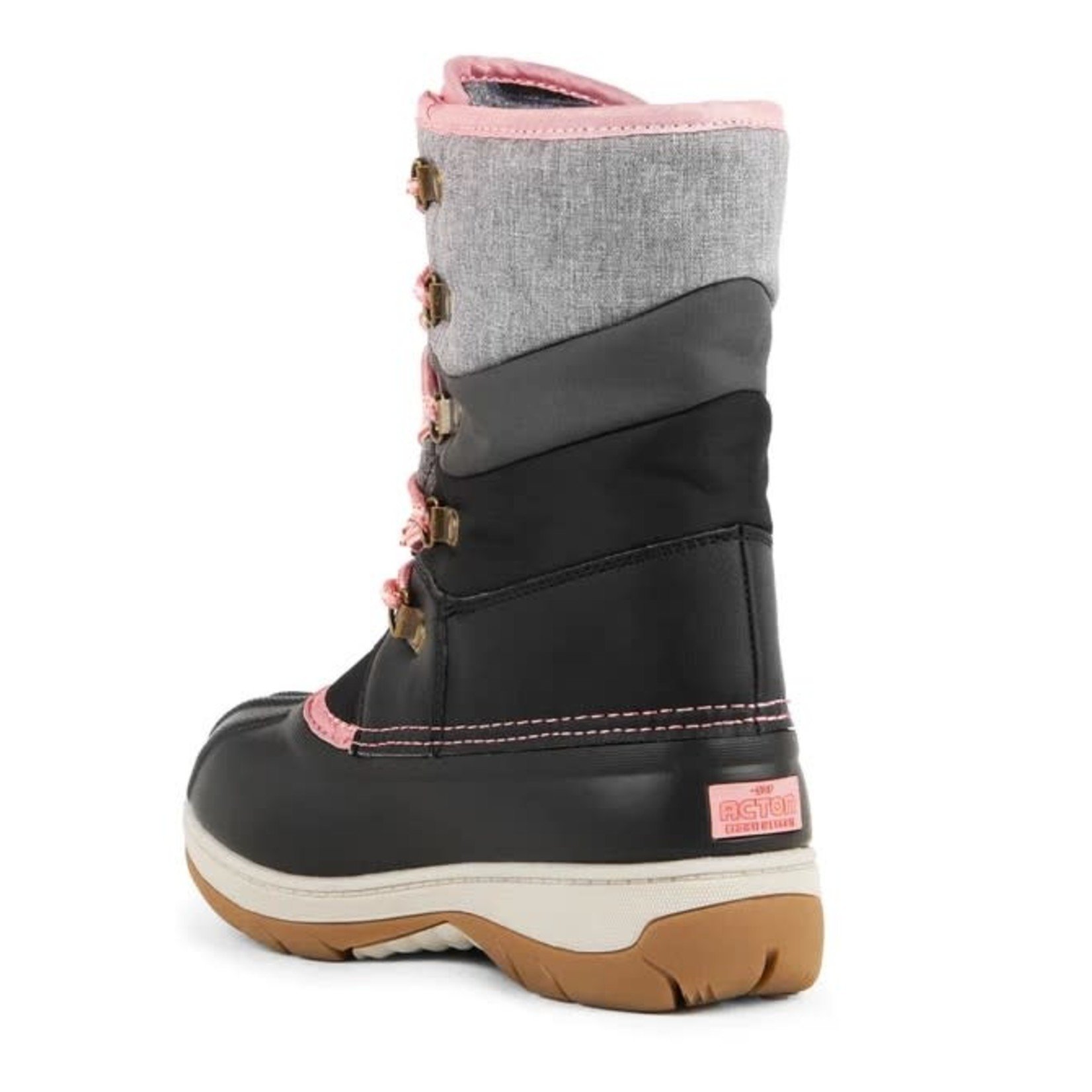 Acton ACTON - Winter Boots 'Gummy - Grey and Pink'
