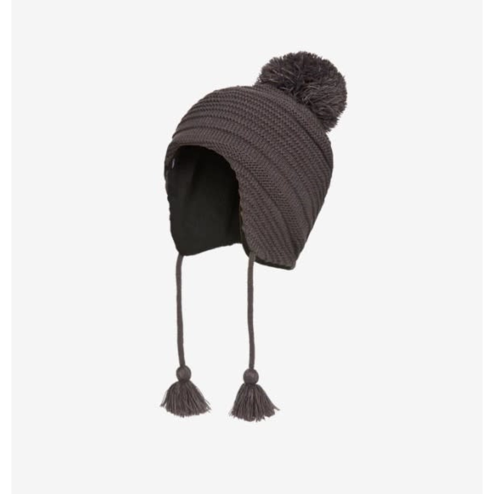 Kombi KOMBI - 'Reflective Pom Pom' Peruvian Knit Hat (Junior) - Grey Castlerock