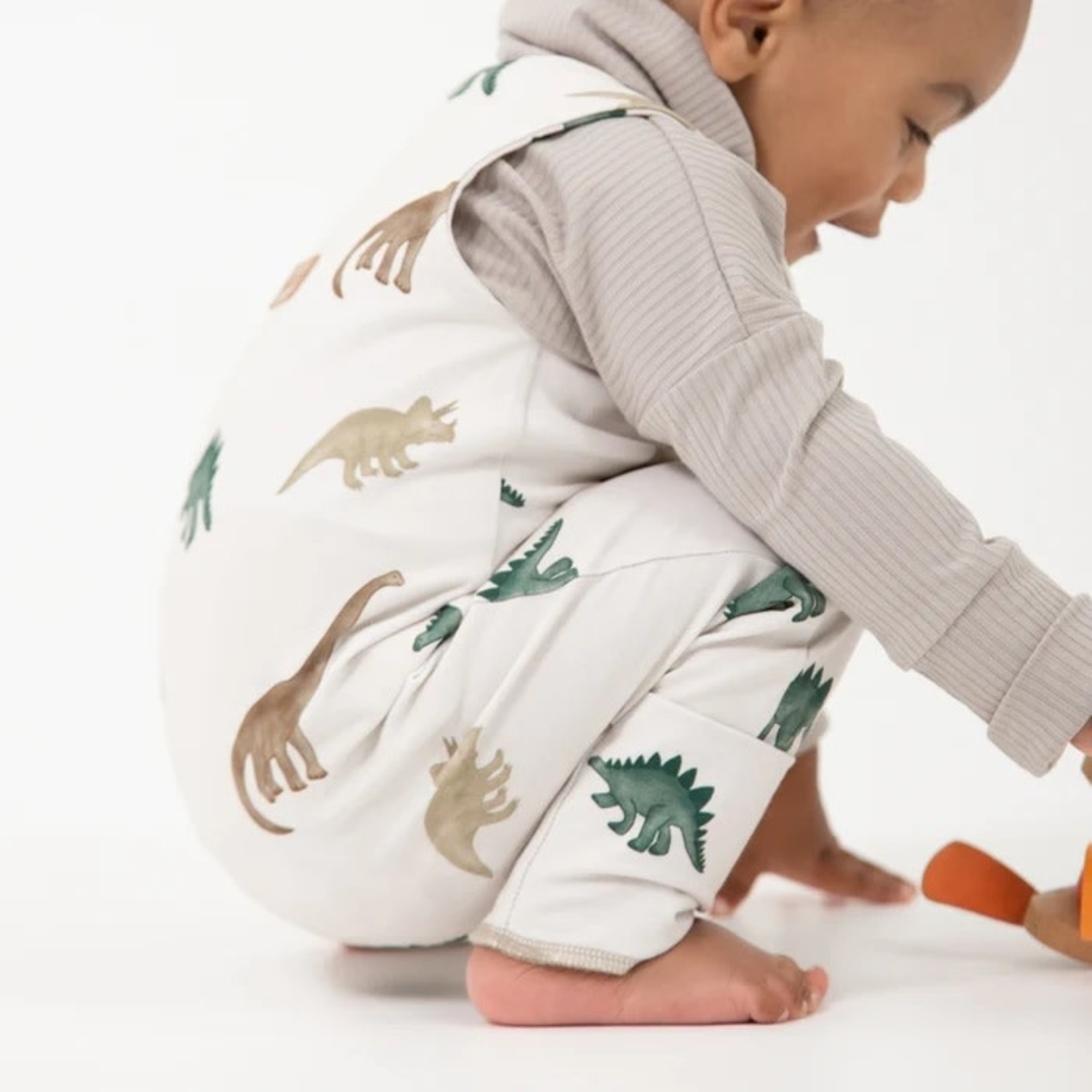 Bajoue BAJOUE - 'Grow with me' overalls - Dinosaurs