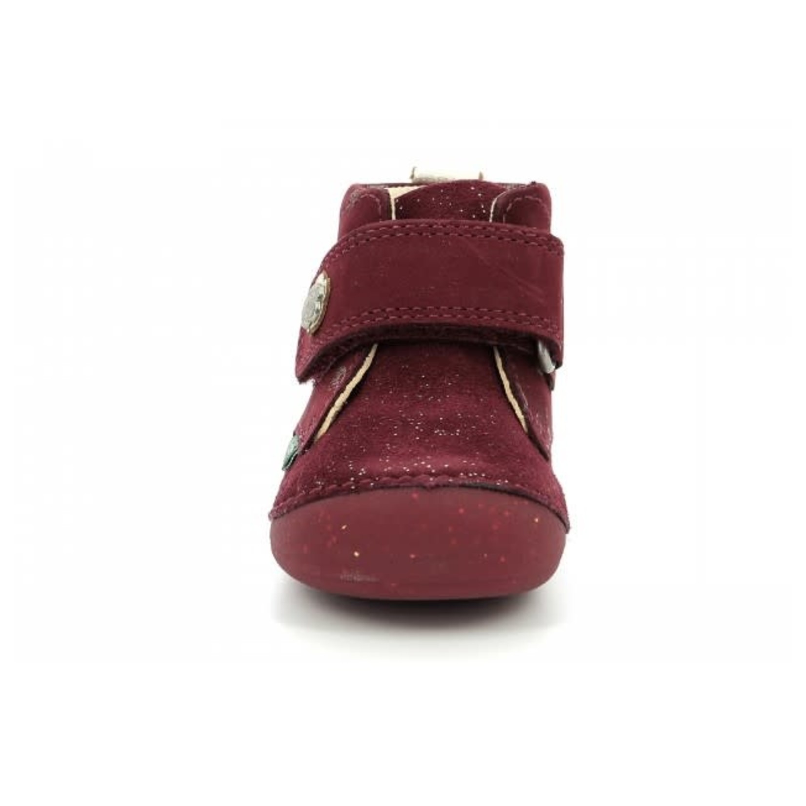 Kickers KICKERS - Leather high top shoes 'Sabio - Bordeaux print'