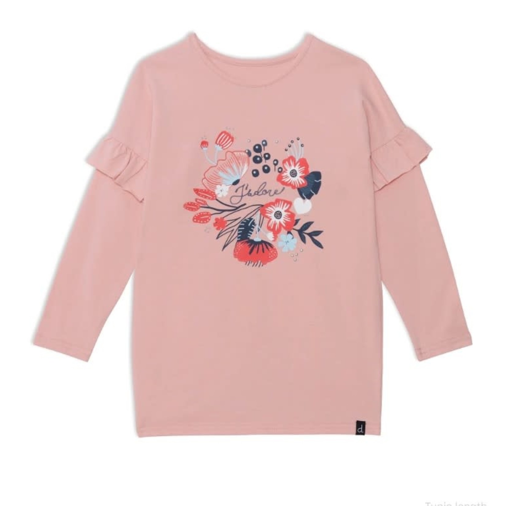 Deux par Deux DEUX PAR DEUX - Longsleeve light pink tunic with frills