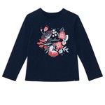 Deux par Deux DEUX PAR DEUX - Raglan longsleeve navy t-shirt 'J'adore'