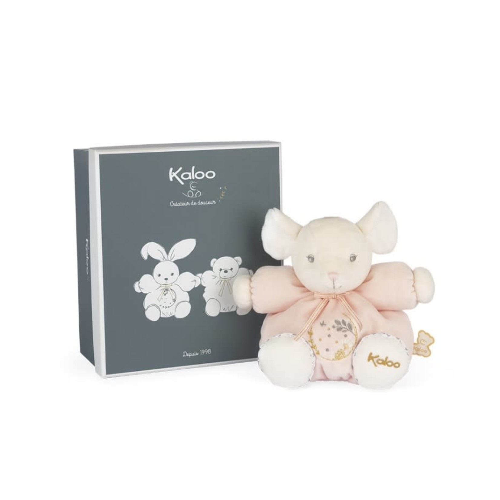 Kaloo KALOO - Peluche Petite Souris Patapouf (Perle) - Rose