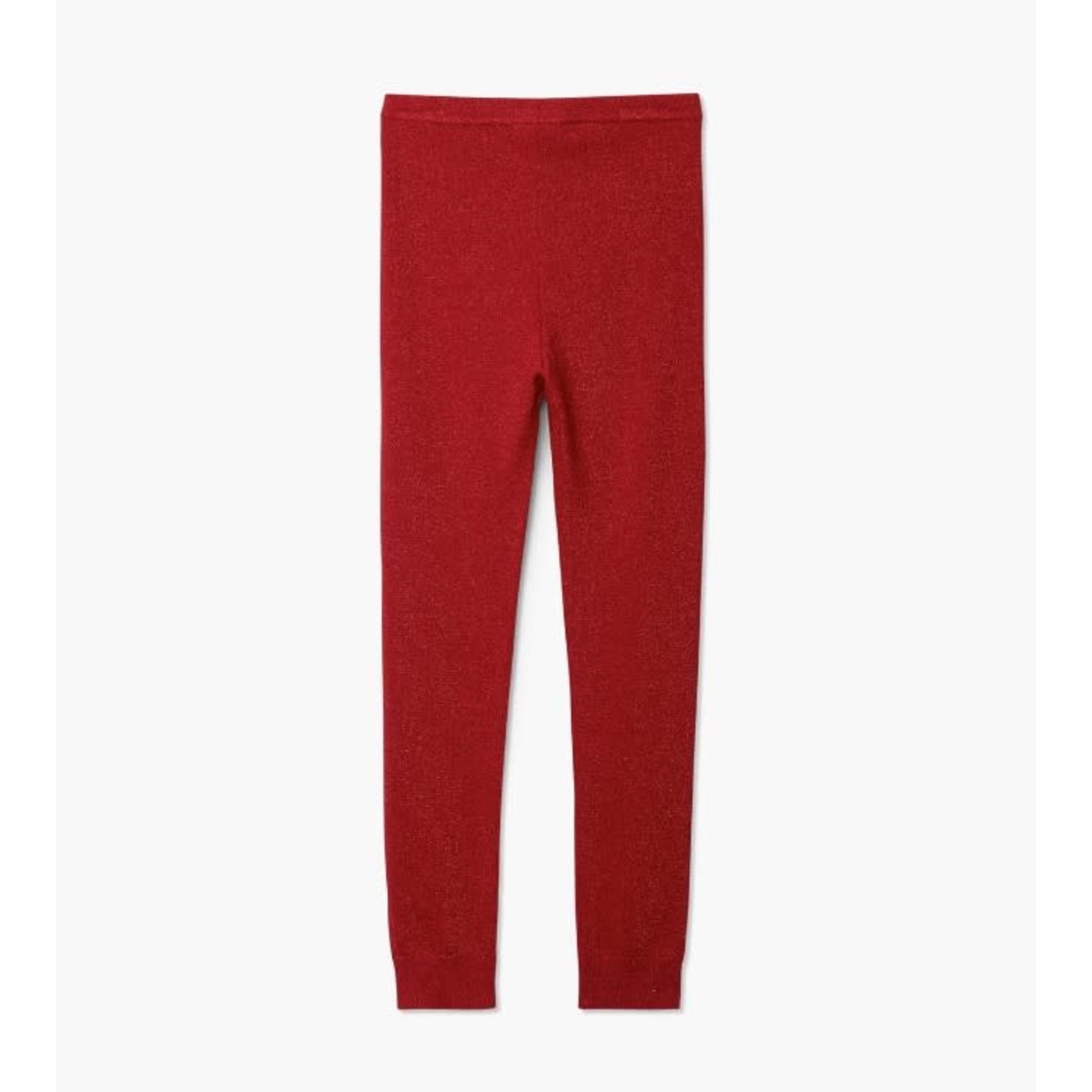 Hatley HATLEY - Legging en tricot torsadé – Rouge scintillant