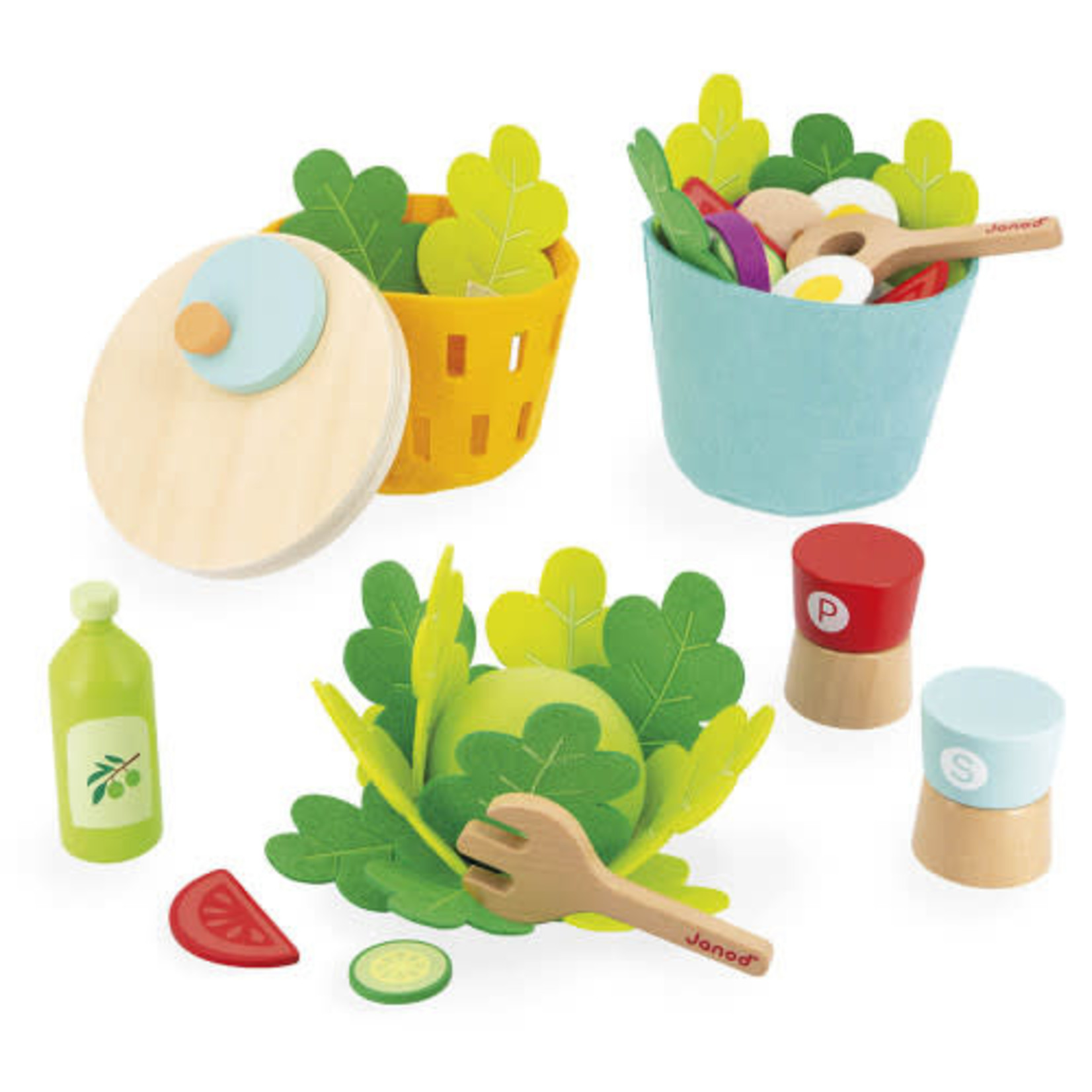 Janod JANOD - Set of kitchen accessories 'my mixed salad'