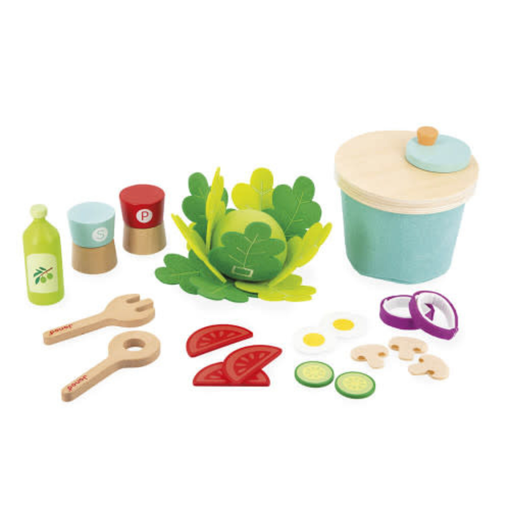 Janod JANOD - Set of kitchen accessories 'my mixed salad'