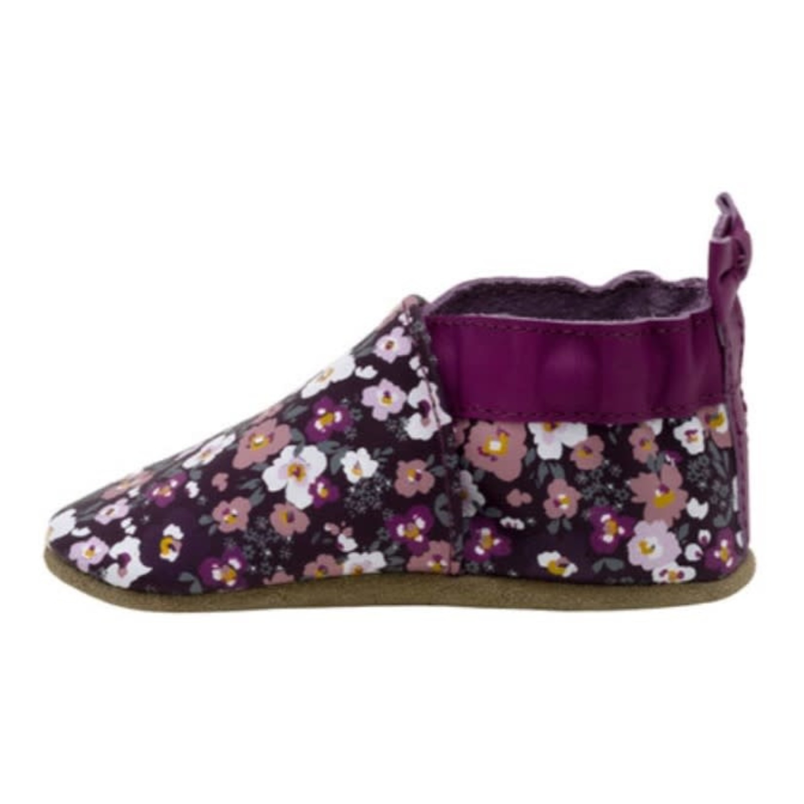 Robeez ROBEEZ - Chaussons souple en cuir 'Poppy - Plum'