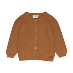 Minymo MINYMO - Cardigan en tricot de coton biologique - 'Sucre brun'