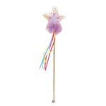 Great Pretenders GREAT PRETENDERS - Multi pastel and gold glitter rainbow wand