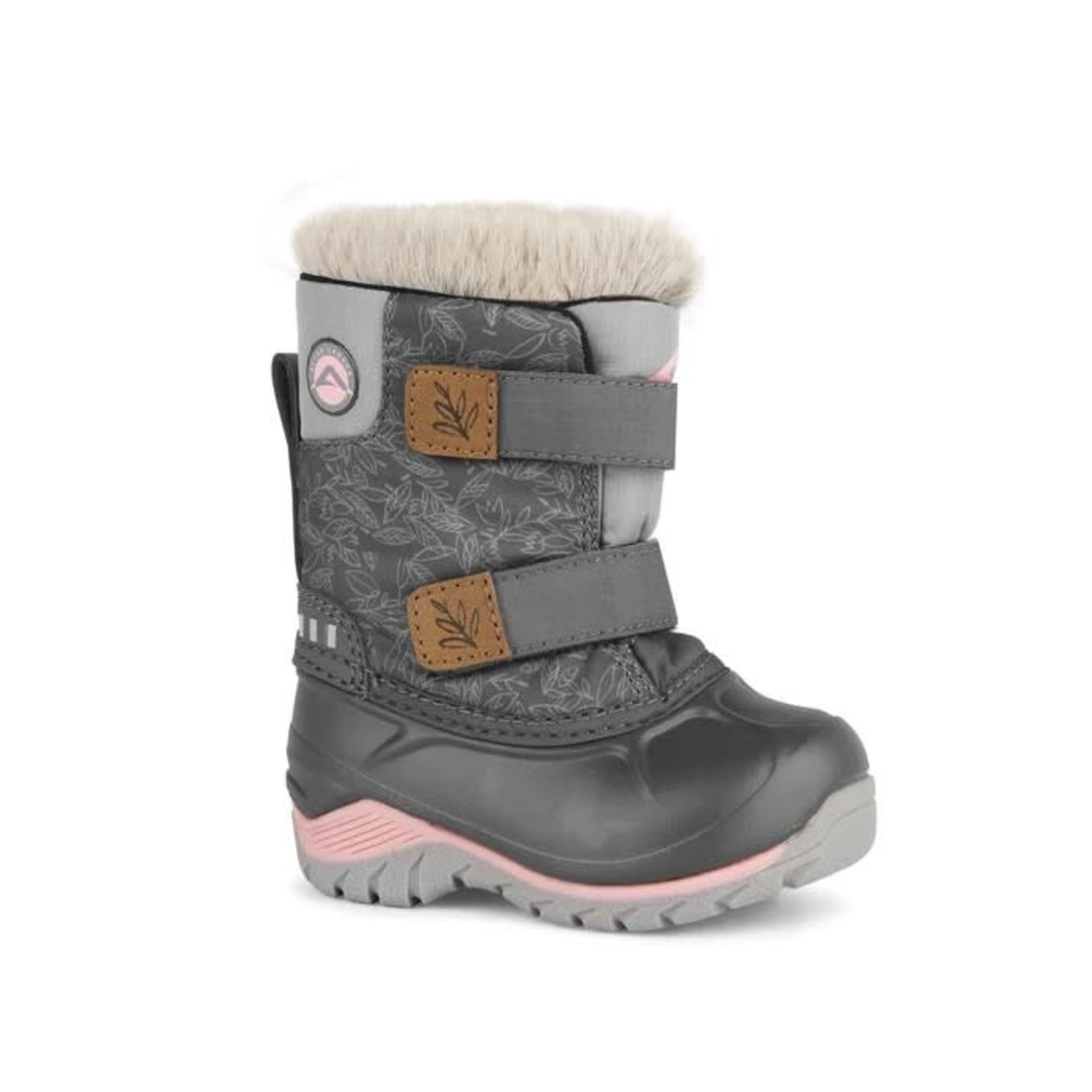 Acton ACTON - Winter boots 'Funky - Grey and pink'