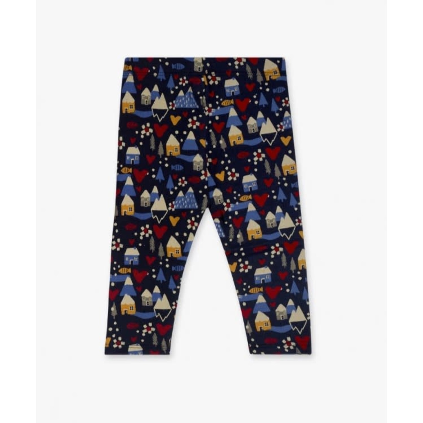 TucTuc TUC TUC - Fleece-lined legging with arctic landscape print 'Fishing Club'