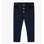 TucTuc TUC TUC - Navy canvas pants with buttons and embroidered heart 'Fishing Club'